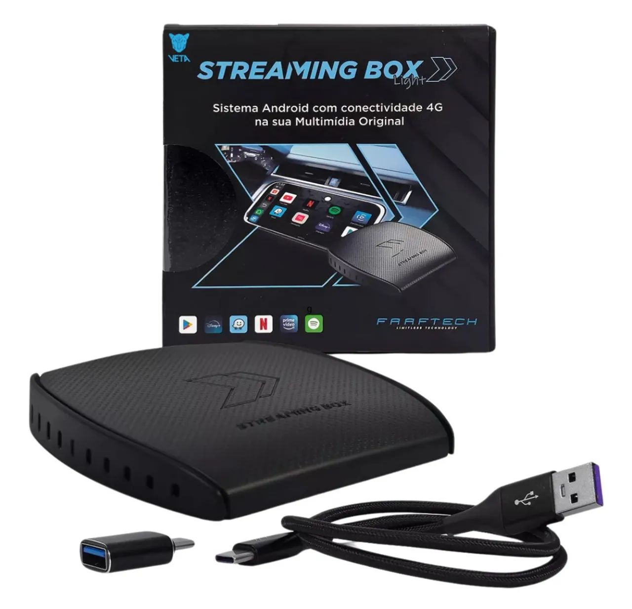 Streaming Box Light - Multimídia Android para Carro