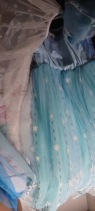 Vestido de Princesa Frozen Infantil - Foto 3