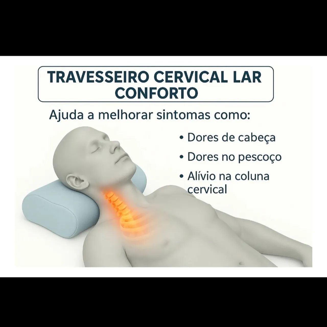 travesseiro nasa cervical ortopédico - Foto 2