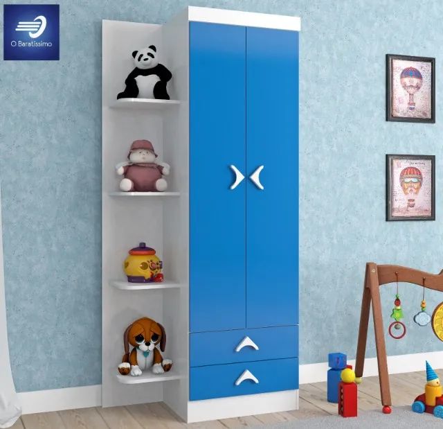 OFERTA Guarda-Roupa Infantil com 2 Gavetas 2 Portas  - Foto 3