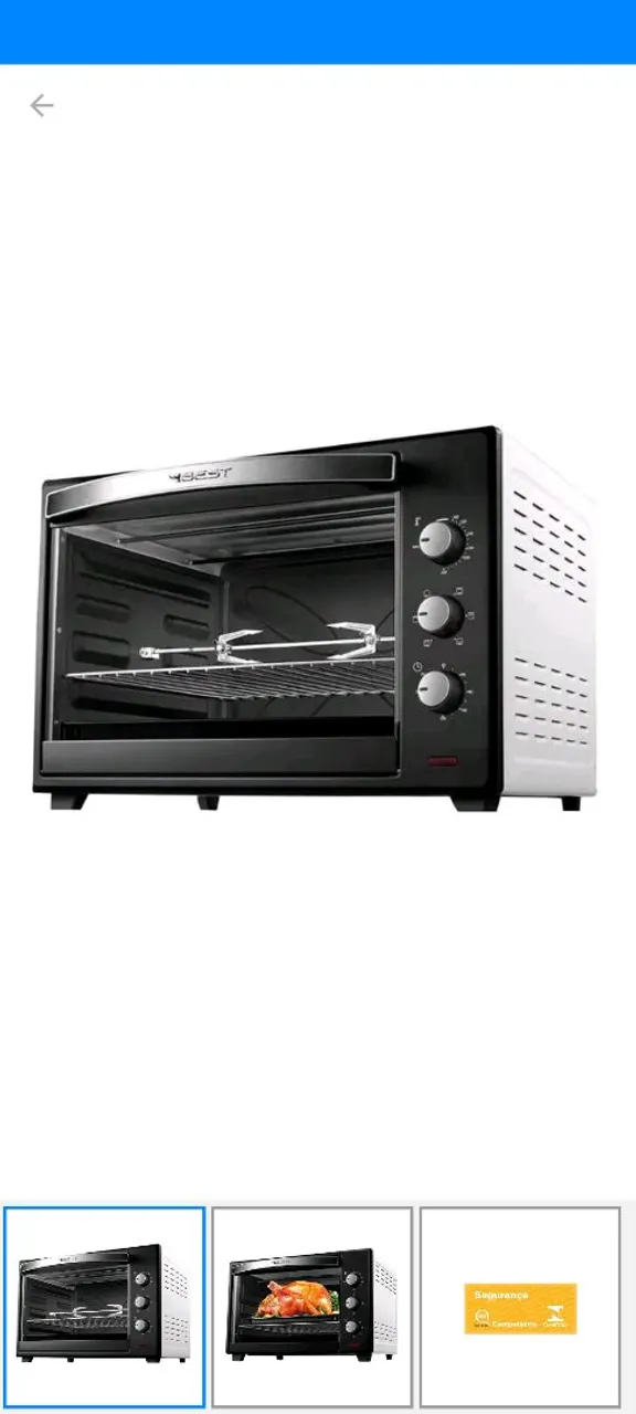 Forno recentemente tirado da caixa