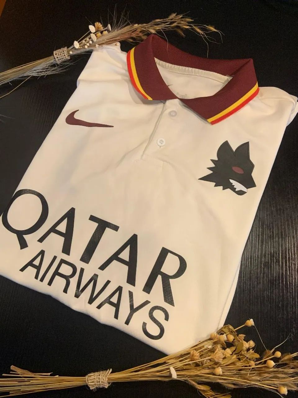 Camisa de Futebol Roma 2023/24 - Qatar Airways