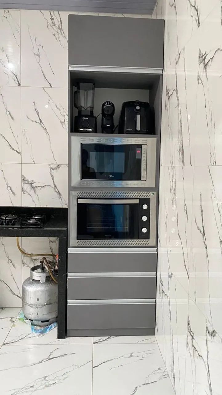 Armários de cozinha cinza - Foto 4