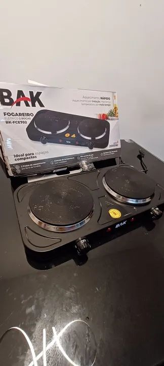 Cookto (fogareiro)Elétrico 2 Bocas - Novo - Foto 2