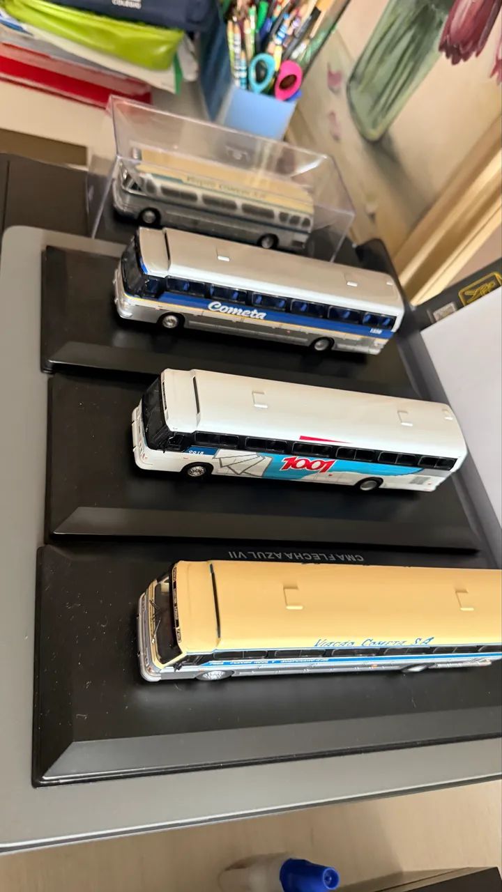 Miniaturas de ônibus CMA - lote com 5 unidades 1:72 - Foto 4