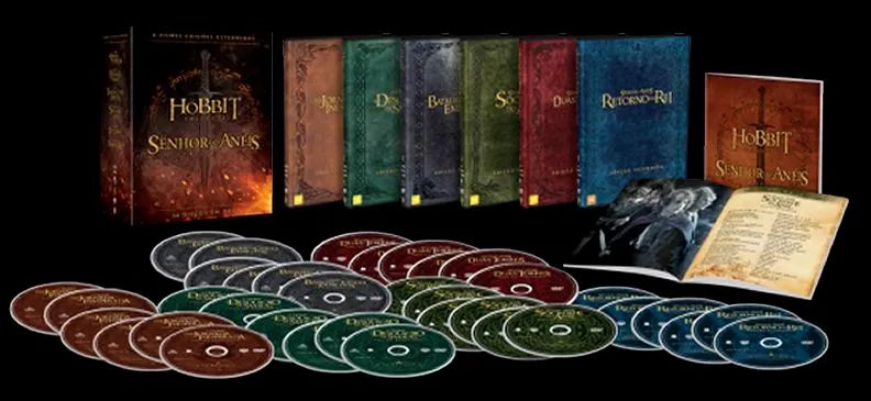 O Senhor dos Anéis - Dvd Coleção Terra Média - Edições Estendidas - 36 Discos - Foto 2