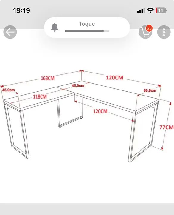 Mesa de Escritório para Salão de Beleza - Foto 2