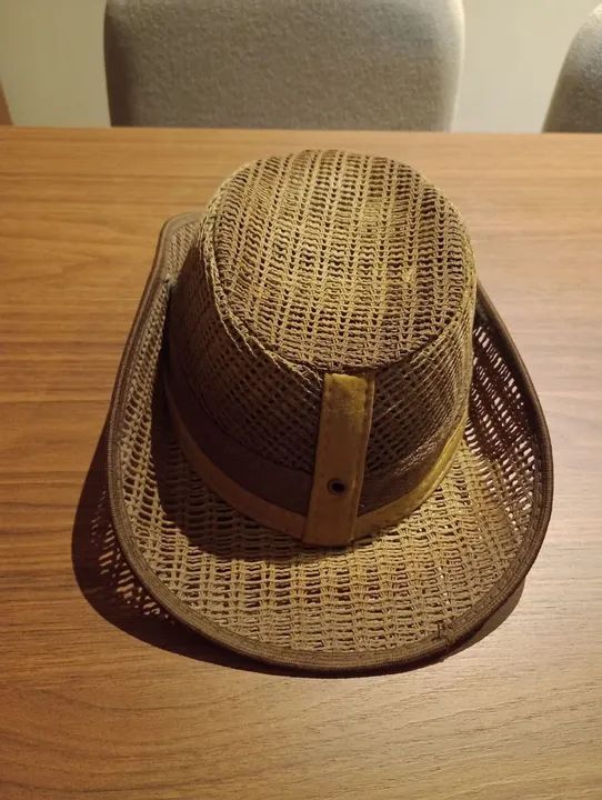 Chapéu de palha estilo fedora - Novo