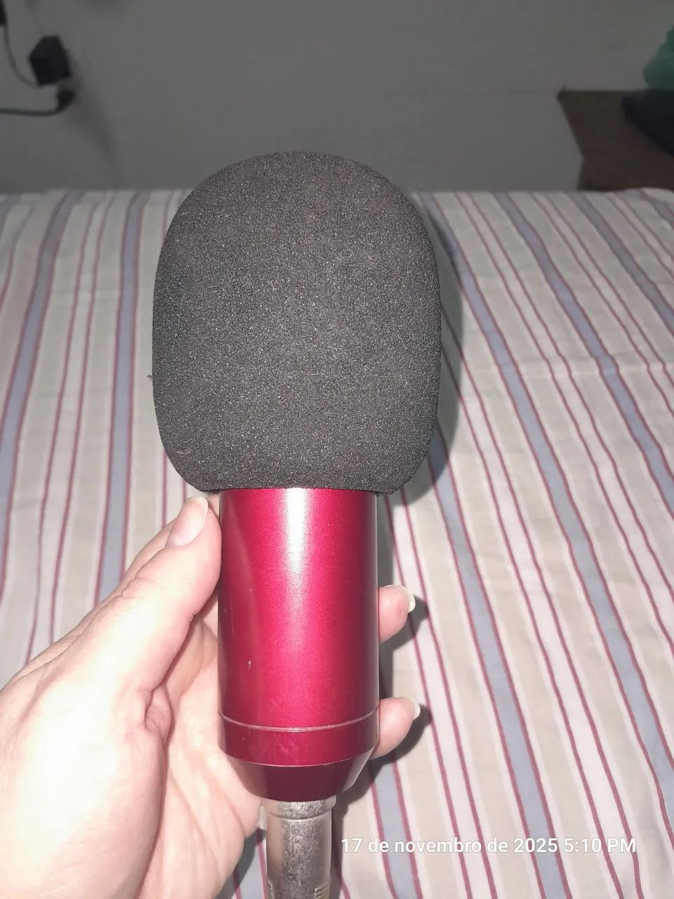 Microfone com placa de som usb - Foto 3