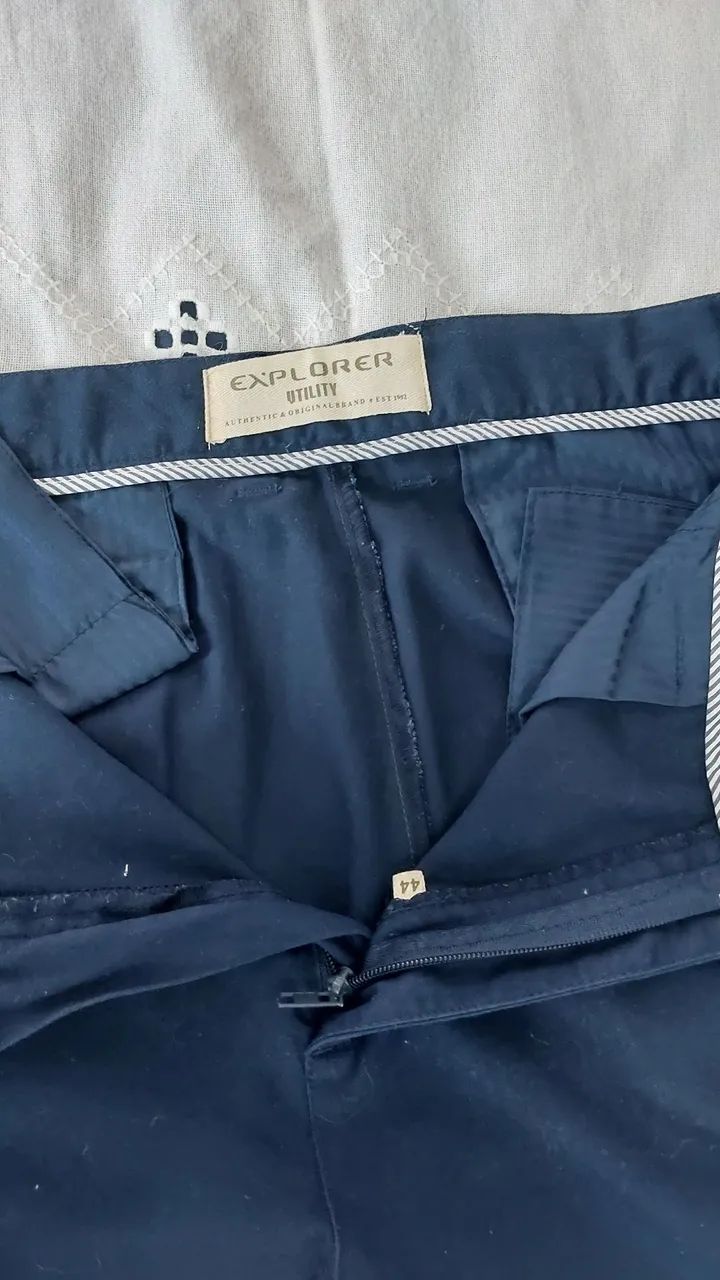 Calça Social Azul BRIM - Foto 3