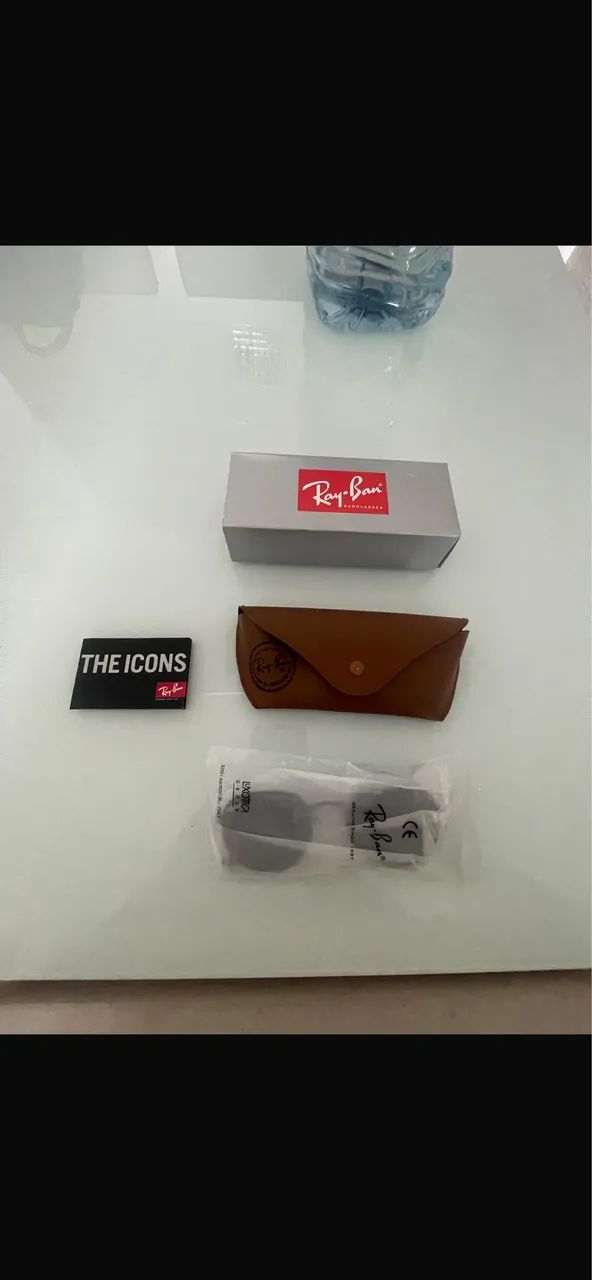 Óculos rayban hexagonal tamanho padrão todo preto  - Foto 3