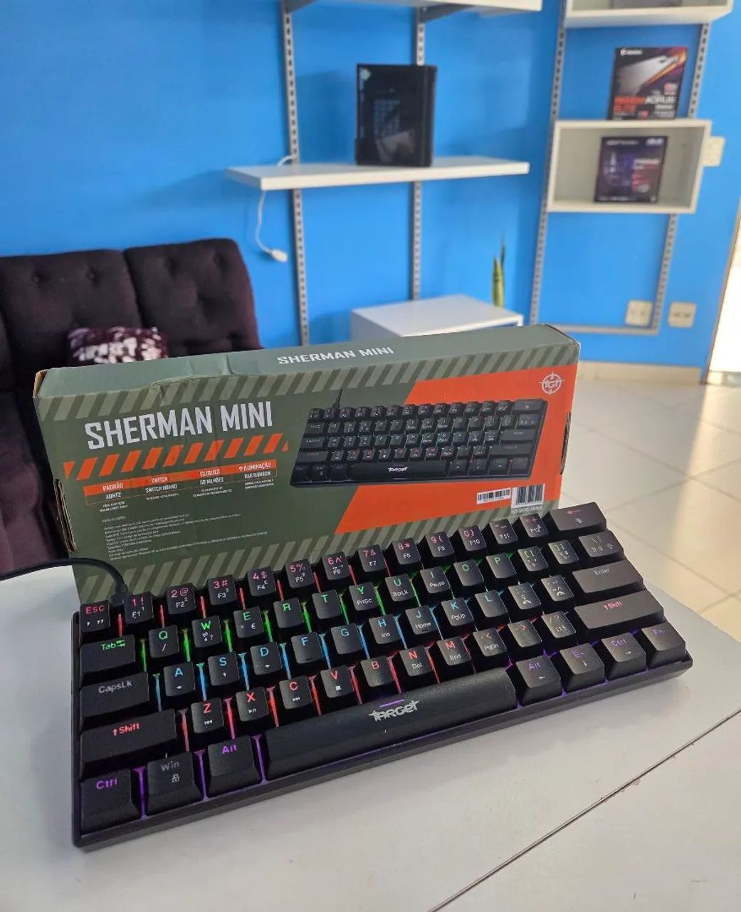 Teclado Mecânico Gamer Mini TGT