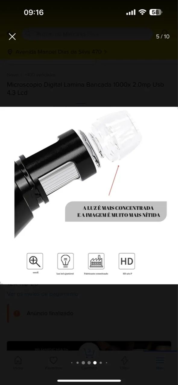Microscópio digital  - Foto 6