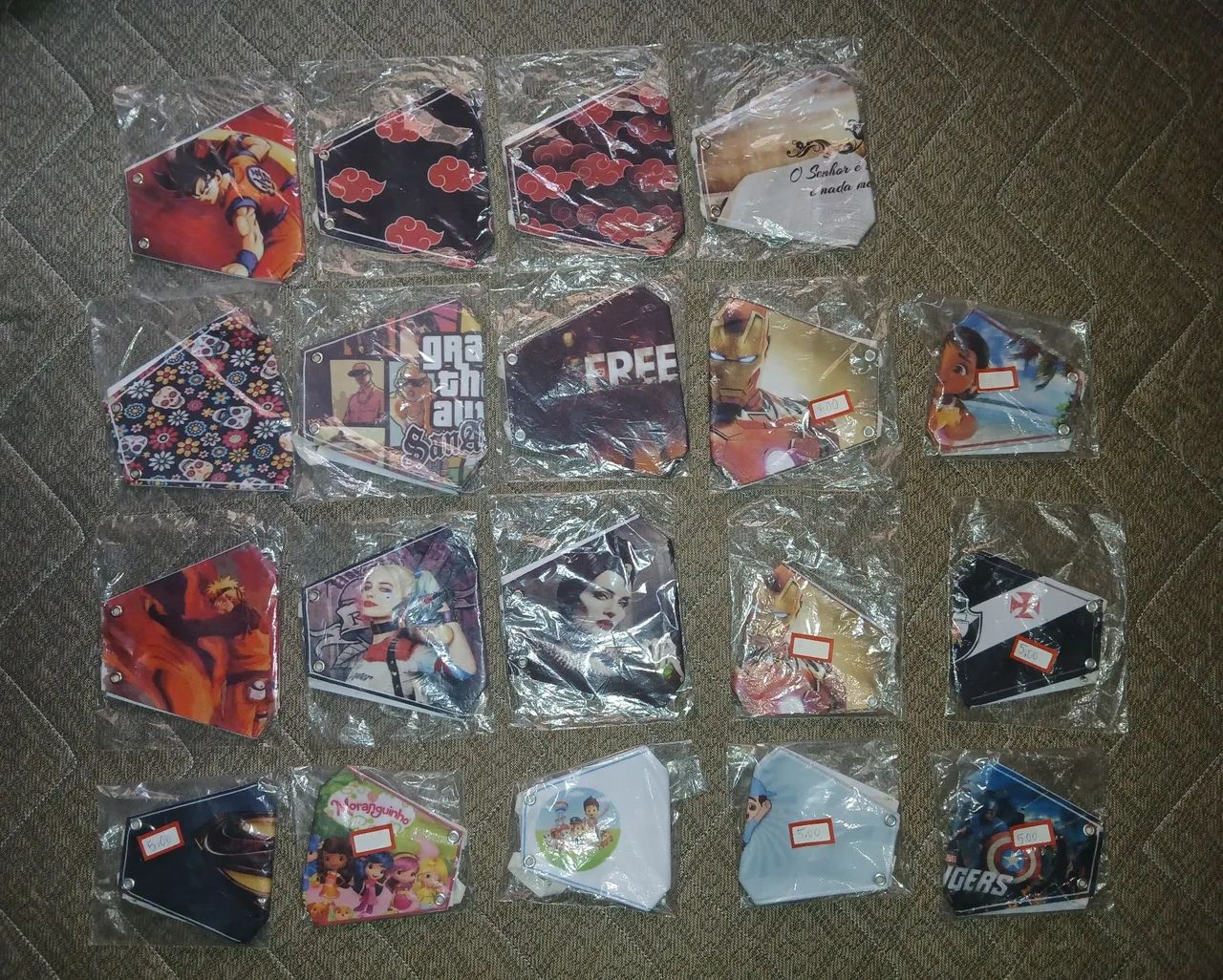 Máscaras personalizadas times brasileirão, variadas. - Foto 3