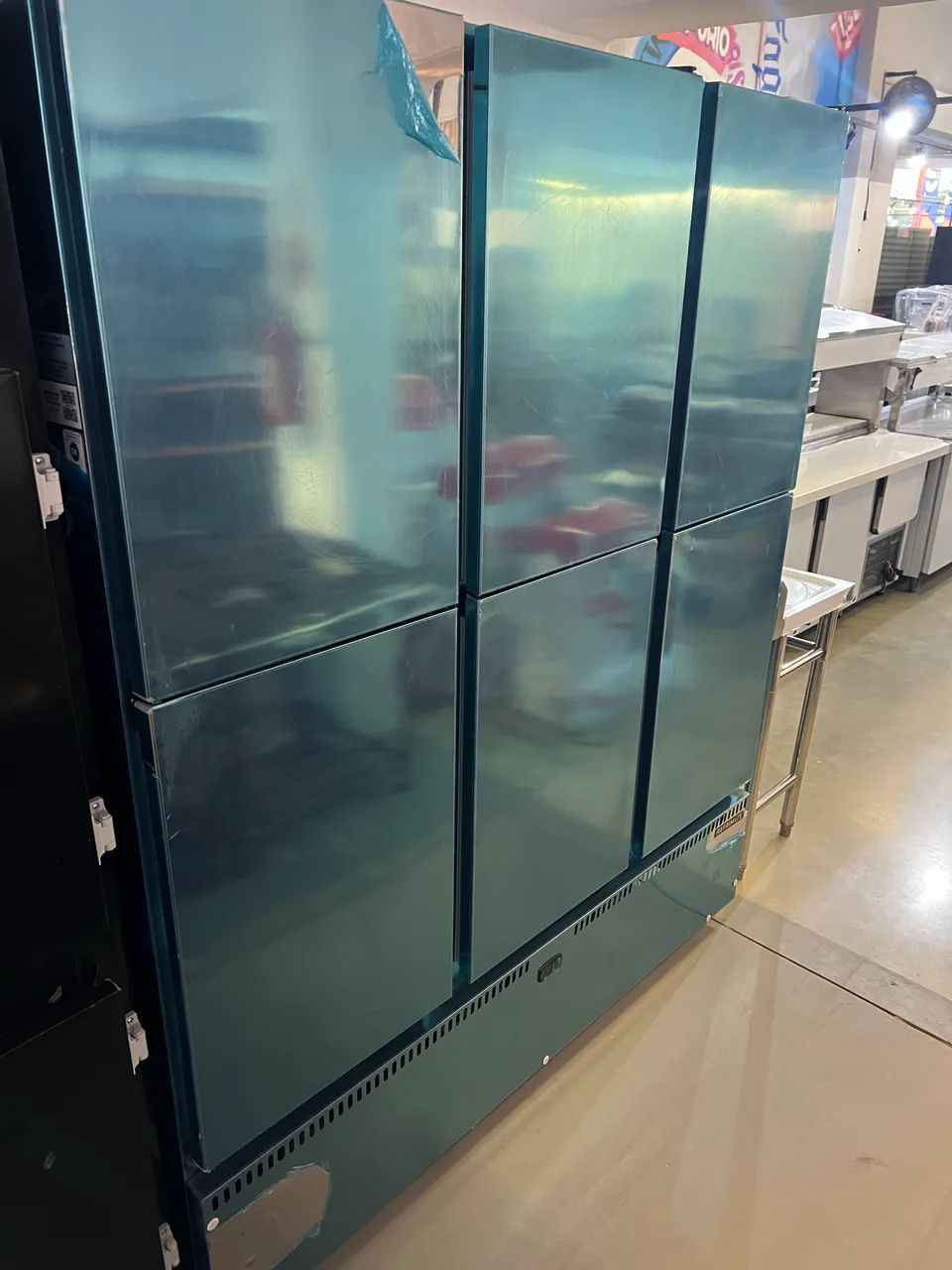 Geladeira 6 portas inox 1200 litros nova pronta entrega 