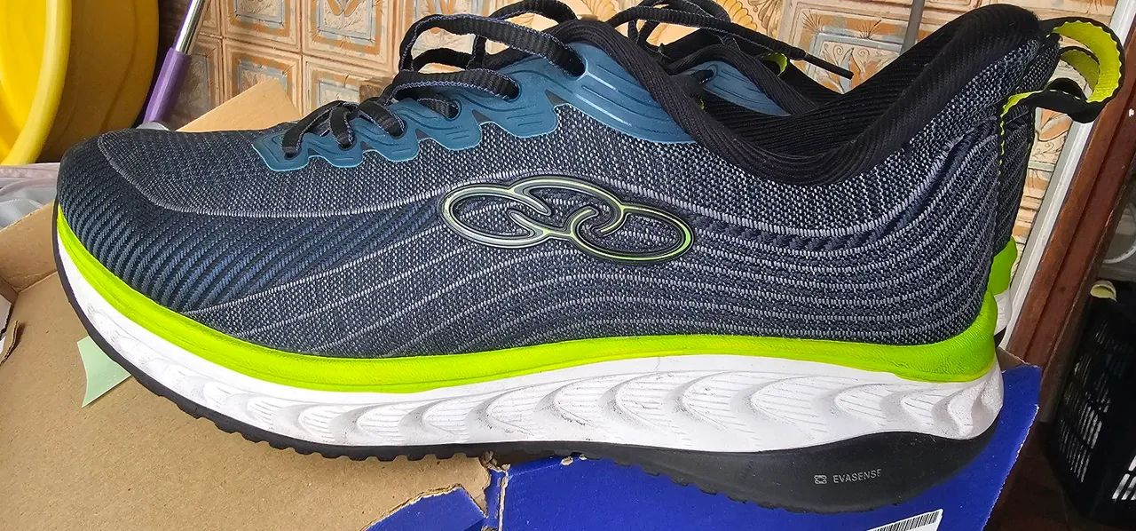 Tênis Olympikus Masculino Azul/Verde - Conforto e Estilo