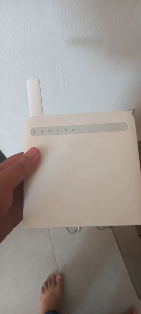 ZTE Chip 3G 4G MF253V Modem Roteador Wifi Cor Branco
