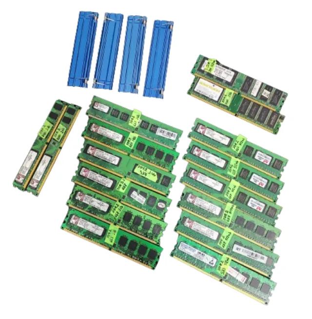 Memória Ddr Ddr2 512mb 1Gb 2Gb 16 Memórias para PC e 4 dissipadores de alumínio
