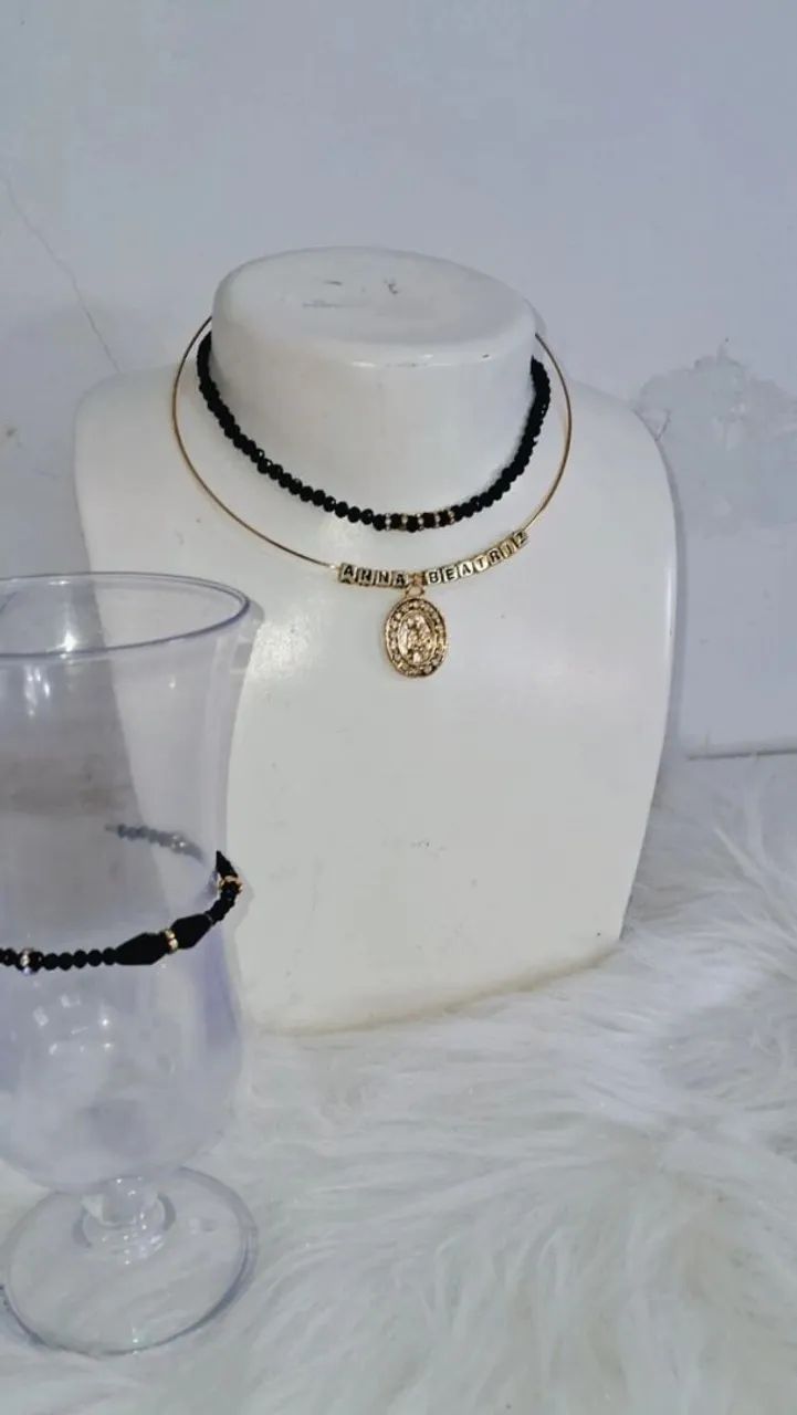 Colar com nome ! Anna Beatriz e nossa Sta  - Foto 5