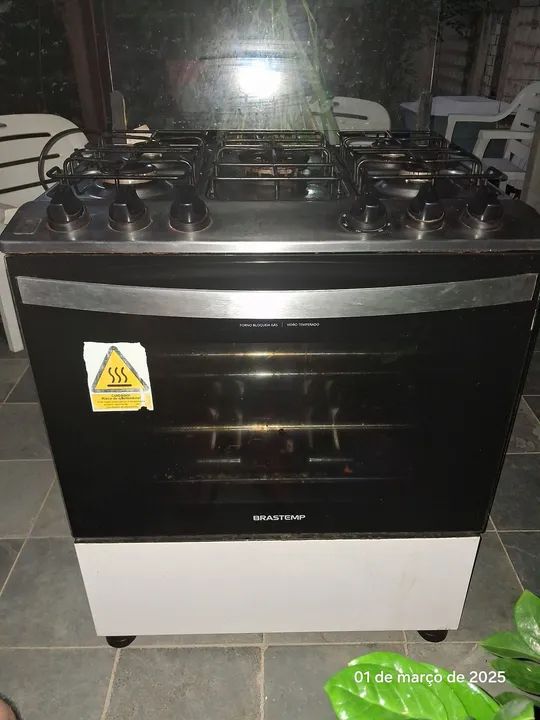 FOGÃO BRASTEMP 5 BOCAS FUNCIONA TUDO - Foto 5