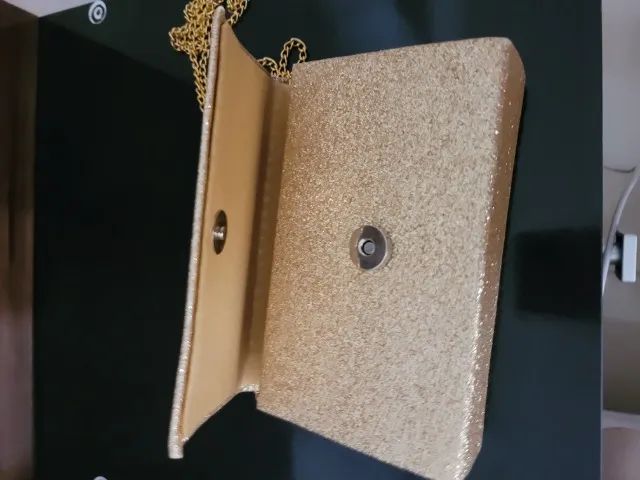 Bolsa de festa dourada - Foto 2