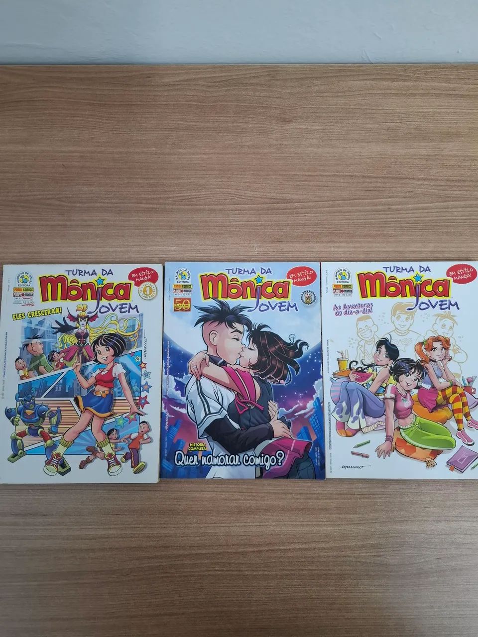 TURMA DA MÔNICA JOVEM, 3 MANGÁS 