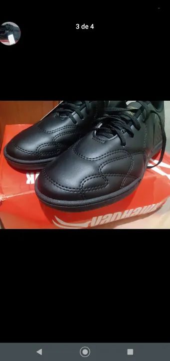 chuteira futsal salão hawk  colada e costurada.  Numeração 40. ,Nunca usada. - Foto 4