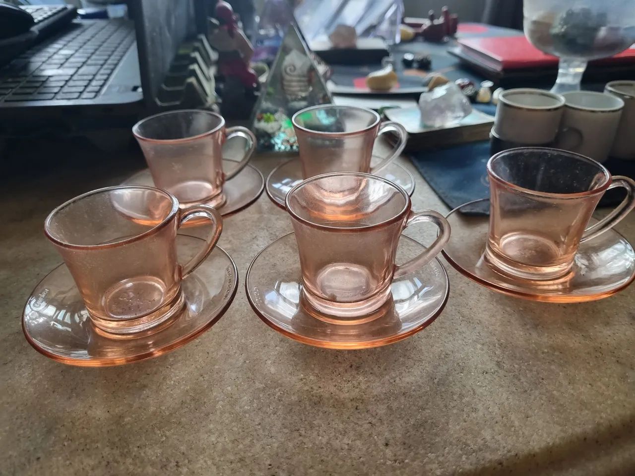 Xícaras para cafezinho Duralex Rosa