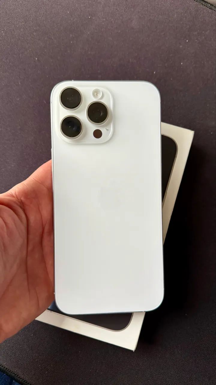 iPhone 16 Pro Max - 256GB - White Titanium - IMPECÁVEL! Garantia