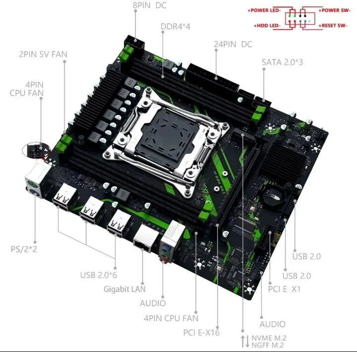 Placa Mãe X99 PRS-H - Foto 3