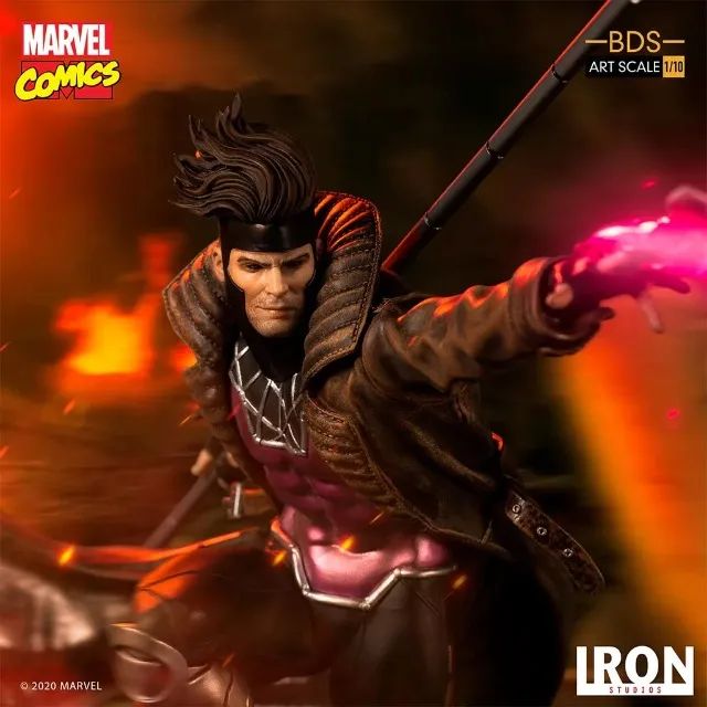 Gambit - X-Men Marvel Comics - BDS Art Scale 1/10 - Iron Studios - Foto 3