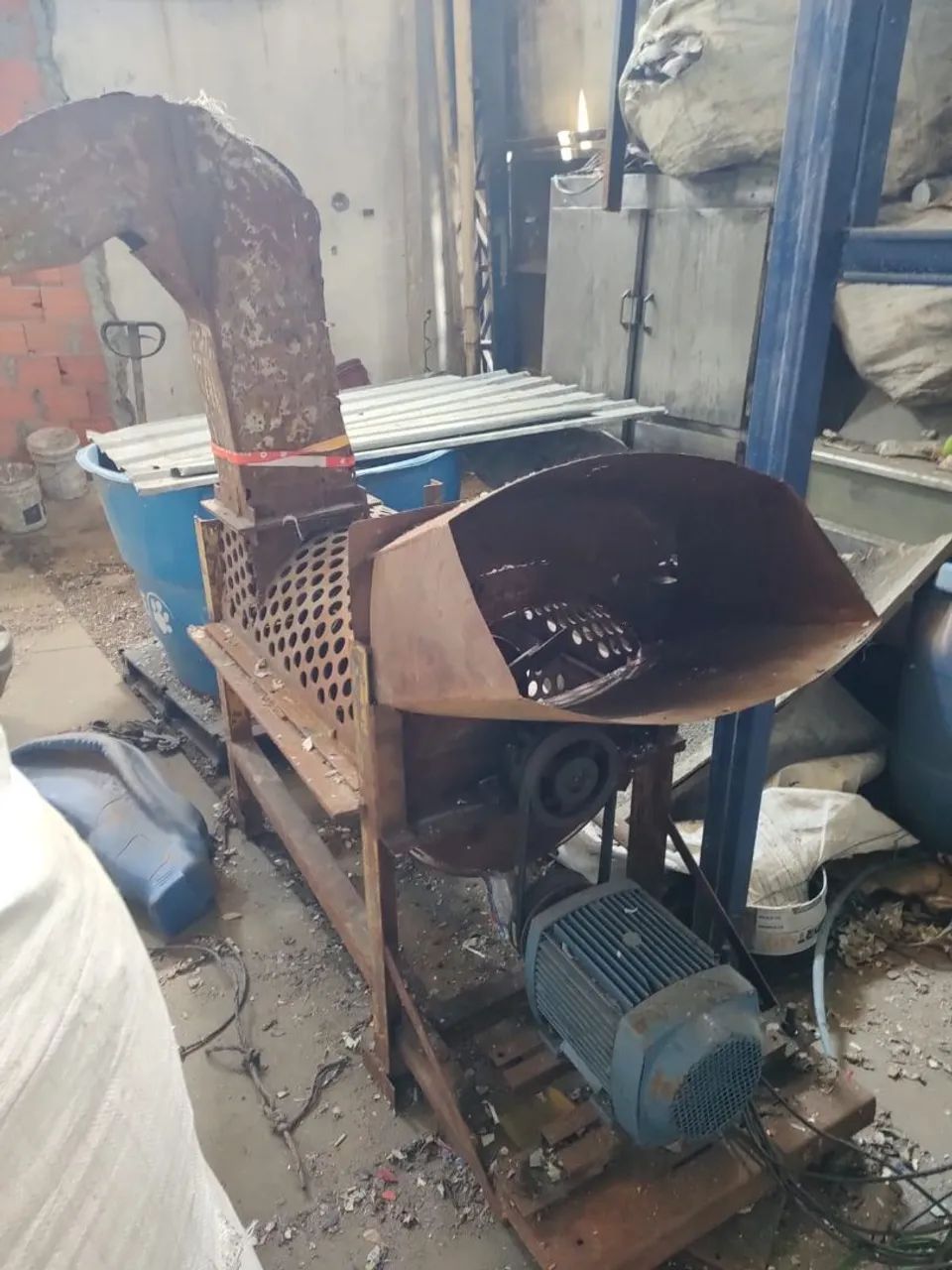 Desrotuladora pra Plastico Garrafa Pead tira Tampa e Rotulo Reciclagem Motor 15cv