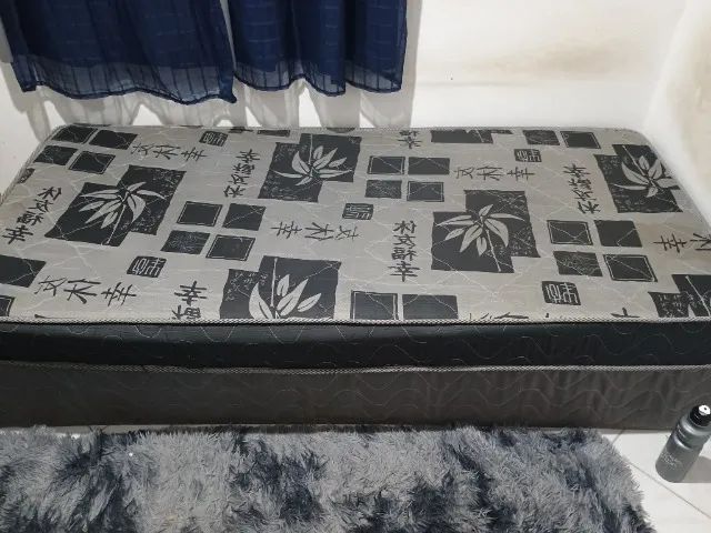 Geladeira, mesa de mármore, máquina de lavar 11,5k, sofá cama, cama box de solteiro e cama - Foto 5