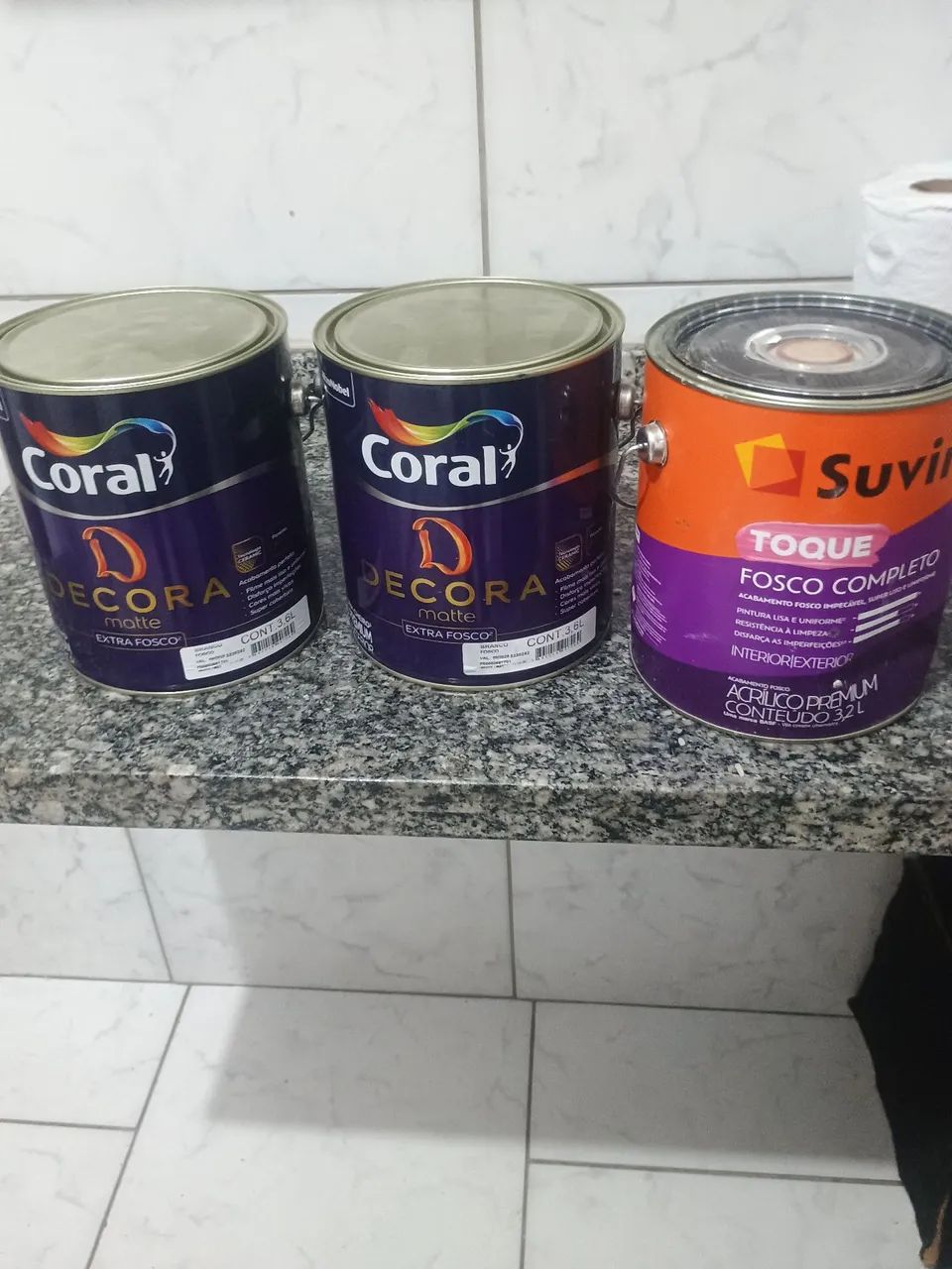 Coral Decora and Suvinil Matte Touch Paint, 3.6 L