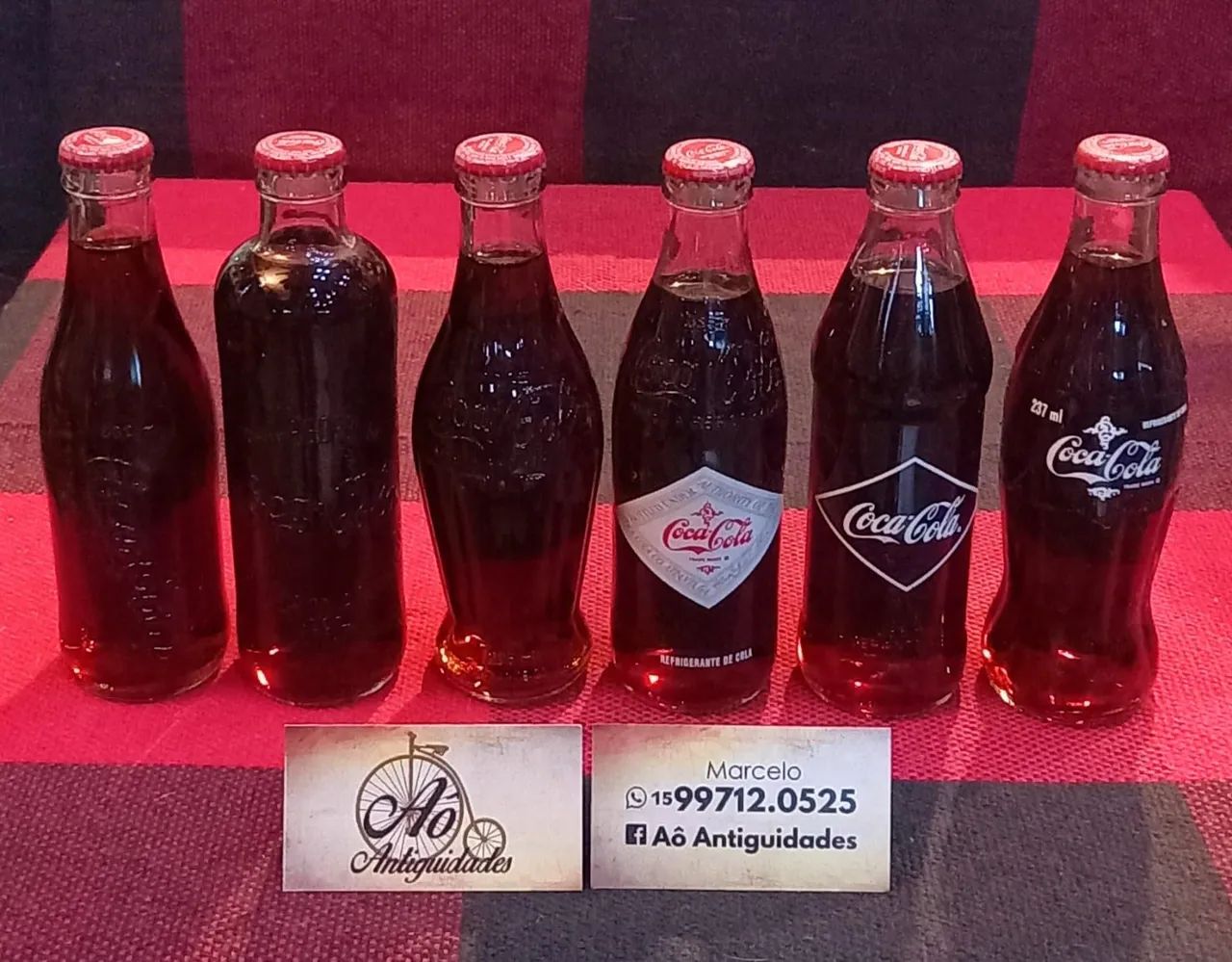 Garrafas históricas coca-cola 