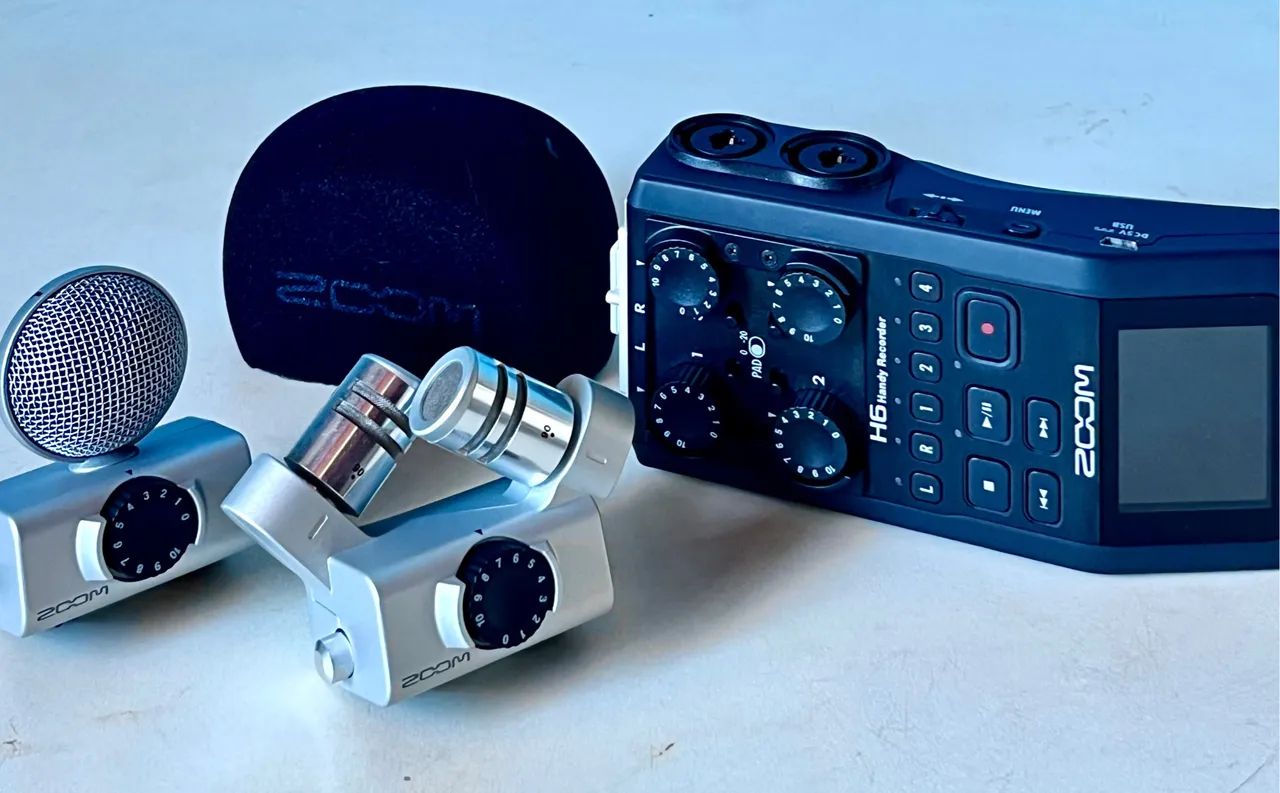 Kit Gravação Zoom H6 + Microfones