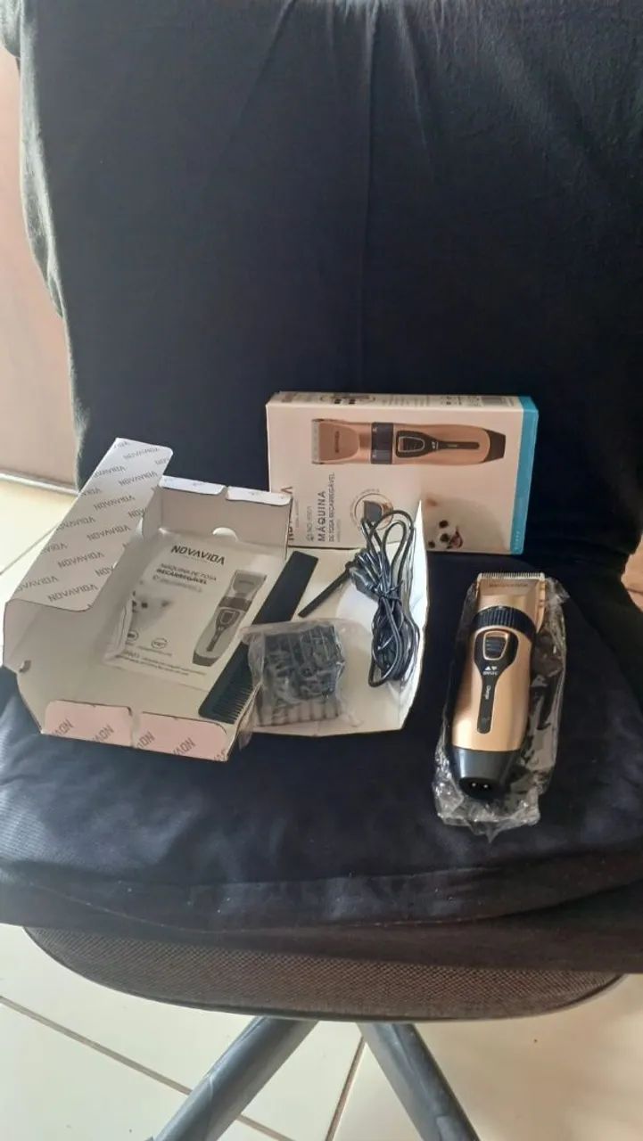 Máquina de Tosa para Cães e Gatos Marca NovaVida Nova na Caixa