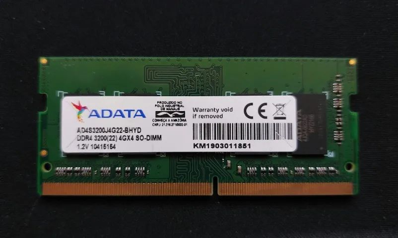 Memória Ram AData 4gb 3200mhz
