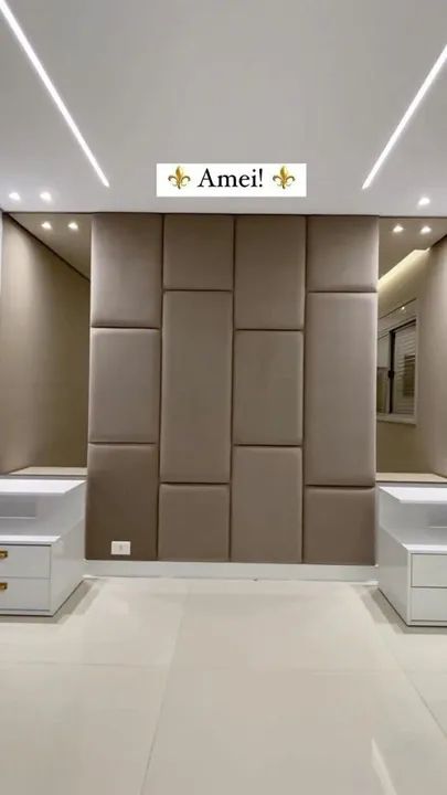 Cabeceira modular em placas sob medida . - Foto 3