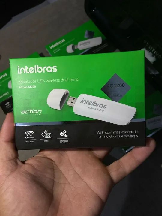 Adaptador Wi-Fi Intelbras AC1200 USB Dual Band - Foto 2