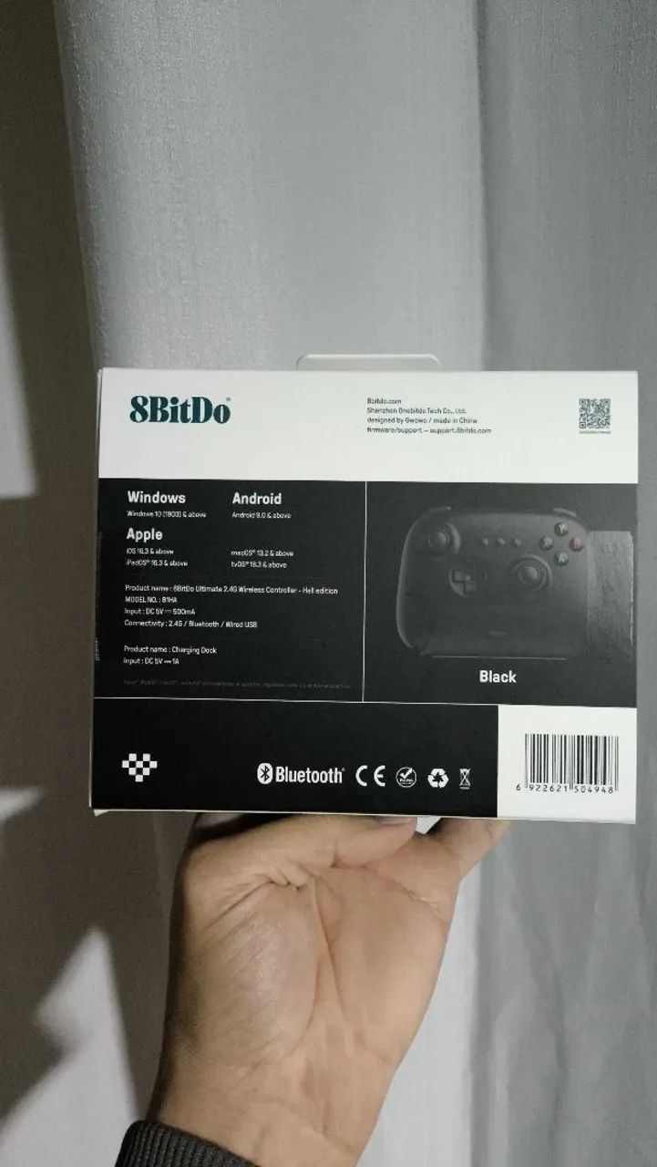 Controle 8bitDo Ultimate 2.4G Versão Hall Effect PC Steam Deck Android Iphone - Foto 6