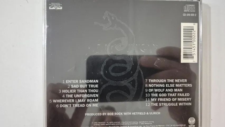 Cd Metallica - The Black Album - 1991 - Foto 3