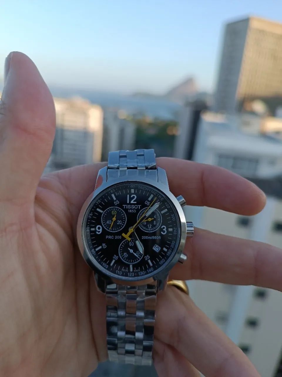 Relógio TISSOT PRC 200 - FUNDO PRETO - TODO FUNCIONAL  - Foto 3