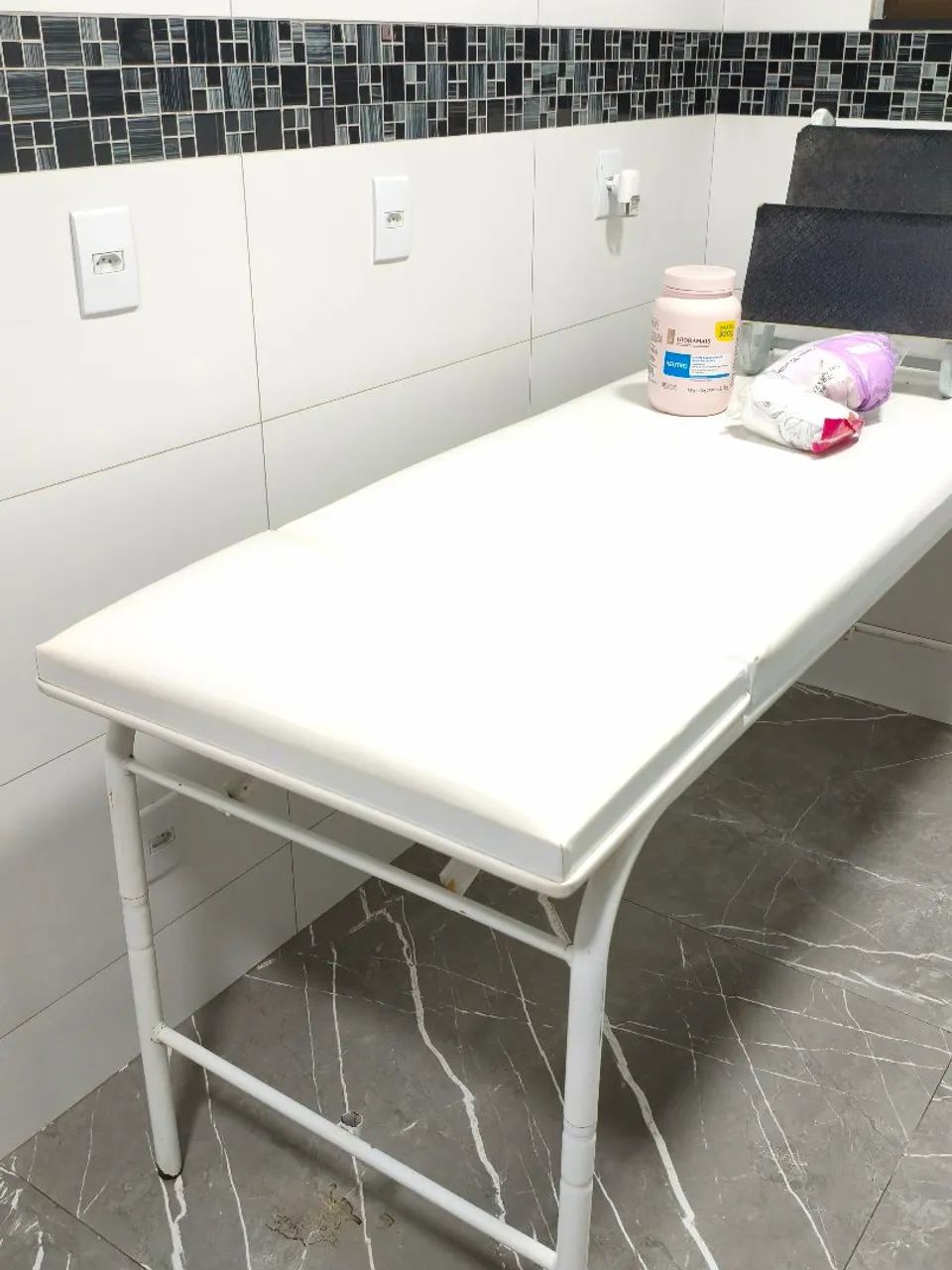 Maca Fixa Profissional acompanha Escadinha e Creme para Massagem lacrado 