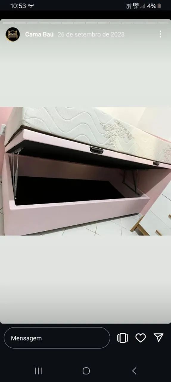 Cama Box com Baú - Diversos Tamanhos e Opções! - Foto 2