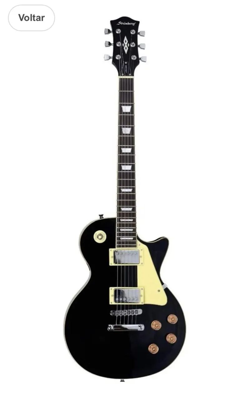 Guitarra preta Les Paul - Foto 3