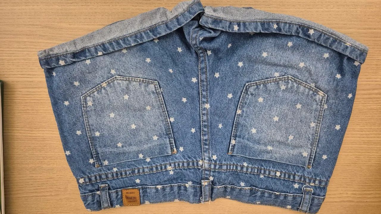 Shorts jeans com estampa de estrela - Foto 2