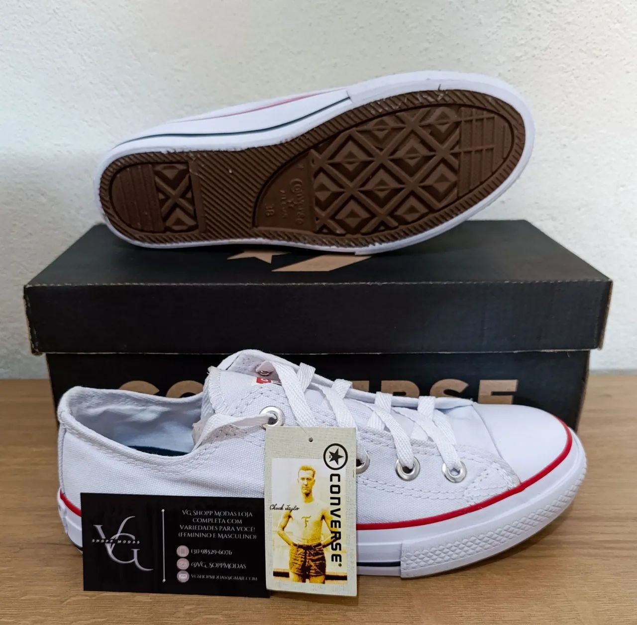 Tênis Converse All Star Branco - Foto 3