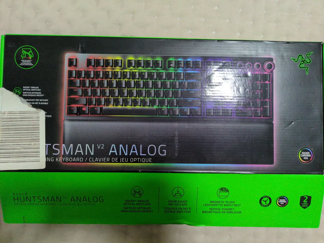 Teclado Mecânico Gamer Razer Huntsman V2 Analog
