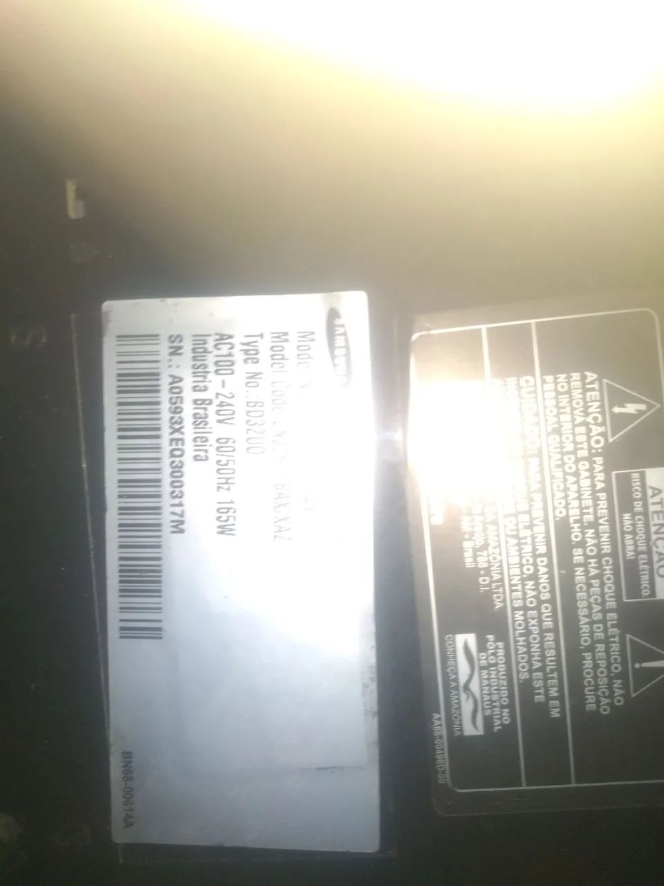 Tv Samsung 32 polegadas LCD defeito display usada - Foto 3